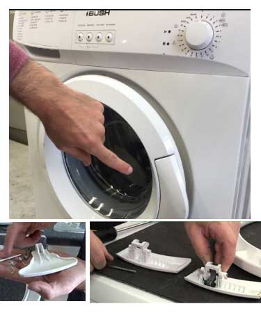 maneta rota impide abrir puerta de lavadora